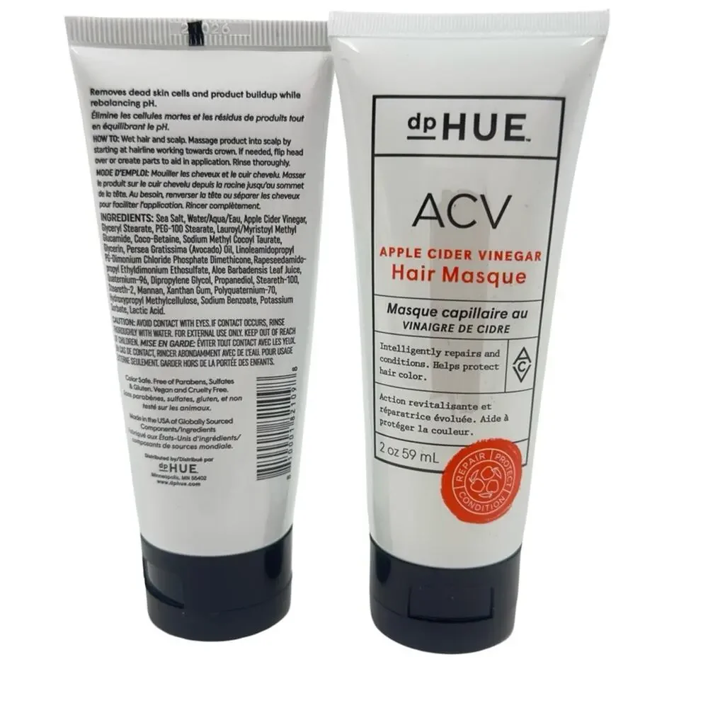dpHUE ACV Apple Cider Vinegar Hair Masque - set of 2 / 2oz - 59ML ea.
